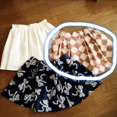 アーガイル柄 スカート E hyphen world gallery