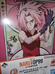 BANDAI バンダイ ナルト サクラ クリアファイル + ステッカーシール