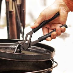 IPS PLIERS Campdrunk キャンププライヤ黒革 GR-190Cd(B) 対象物を平行に保持　最大口開き33㎜ 牛革グリップ採用 ネコポス便配送のため日時指定不可