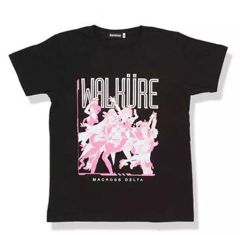[중고] T 셔츠 (캐릭터) WALKURE 키 비주얼 무늬 T 셔츠 블랙 M 사이즈 [마크로스 Δ]