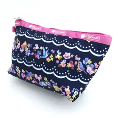 LESPORTSAC / レスポートサック ■ポーチ　小物入れ　ナイロン　ネイビー 【バッグ/バック/BAG/鞄/カバン】 ブランド【未使用】 