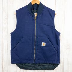 【Men's M ネイビー系】 1990s Carhartt ( カーハート ) アークティック キルテッド ダック ベスト Arctic Quilted Duck Vest Midnight 希少カラー 入手困難 コットン ウェア トップス