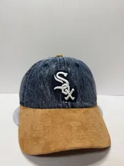 Newera シカゴホワイトソックス デニムスウェードレザー Casual Classic ストラップバックキャップ ツートンカラー