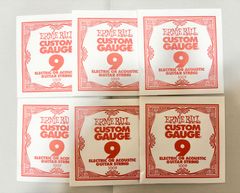 ERNIE BALL エレキギター弦 バラ弦 1009 .009 6本セット アーニーボール