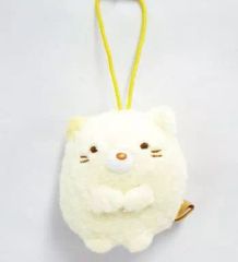 [중고] 키홀더 마스코트 (캐릭터) 고양이 매달려 봉제인형 [스미코구라시]