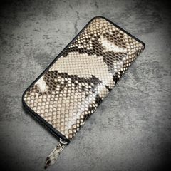 ◇レア極美品◇ボッテガヴェネタ 長財布 オールパイソン ラウンド