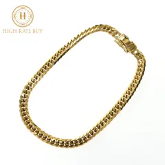 K18 18金ブレスレット 10.41g 18.5cm デザインチェーン