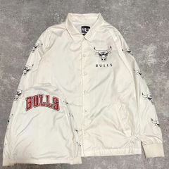 NBA シカゴ・ブルズ ロゴ ナイロン ライトジャケット UNK バスケ 古着 ジョーダン