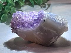 瑪瑙質母岩　アメジスト　紫水晶　クラスター　原石　ラフストーン