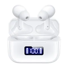 【在庫処分】イヤフォン Bluetooth5.3+EDR搭載 2024新モデル 自動ペアリング ブルートゥース LEDディスプレイ残量表示 タッチコントロール 簡単操作 ワイヤレスイヤホン 48時間連続再生 Type-C急速充電 心地よい装着感 bluetoo