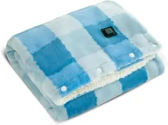 電気毛布 ブランケット 着る電気毛布 USBブランケット 電気ひざ掛け 電気 毛布 あったか 冷え症 足元 寒さ対策 春秋 車 オフィス キャンプ ホット ヒーター おしゃれ 暖房器具 3段階温度調節 USB給電 （80*130cm ブルー）