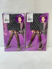 【値下げ】未使用☆GUNZE グンゼ Tuche' ストッキング 2足セット M〜L ダイヤブラック 神田うの