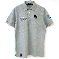 パーリーゲイツ　半袖ポロシャツ　35周年記念モデル　バックプリント　サイズ5　グレー系