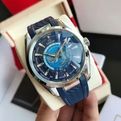 46今すぐ購入へようこそ! ！新品 未使用 オメガ シーマスター アクアテラ GMT ワールドタイマー マスタークロノメーター ブルー49｜本日限定特価｜新品未使用