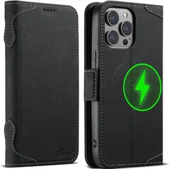 JCGOOD iPhone14 Pro Max ケース 手帳型 MagSafe対応 いphone14 Promax ケース マグセーフ ワイヤレス充電対応 カード収納 アイフォン14 プロマックス カバー 手帳 スタンド機能 財布型 カード