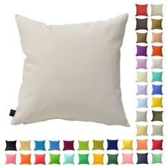 カラフル 多色展開 綿 60×60cm ポリエステル インテリア ソファ シンプル 座椅子 ベッド クッションカバー 枕カバー 座布団 無地 車 北欧 (ホワイト)