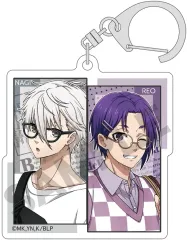 【中古】キーホルダー 凪誠士郎＆御影玲王 「ブルーロック トレーディングアクリルキーホルダー 休日メガネ」
