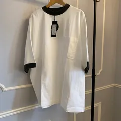 新品　タグ付き　Audience オーディエンス  天竺　モックネック　リンガーTシャツ  ホワイト　BA148