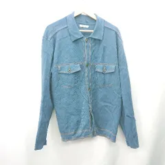 ◇ ⊇ ◎ ZARA ザラ 長袖 ジャケット サイズL ブルー系 レディース E  【1409240002611】