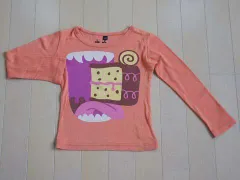 ヒステリック ミニ ヒスミニ 子供服 女の子 女児 長袖 Ｔシャツ トップス オレンジ 110cm ★3 キッズ 【中古】 ユーズド ガールズ アウトレット リサイクル 古着 子ども服 こども服 子供 子ども