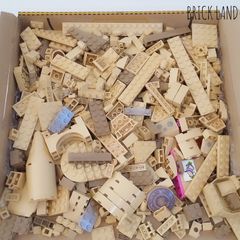 5085　レゴ　タン系ブロック　基本ブロック　特殊パーツ　約600g　大量　まとめ売り　0.6kg　ダークタン　ベージュ　肌色　クリーム色　詰め合わせ