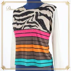 社交ダンス 衣装 スタンダード トップス レッスンウェア パーティー Leirena レイリーナ ブラック系 オレンジ系 黒 グリーン系 緑 ラインストーン ブラウン系 ピンク系 マゼンダ カラフル レディース ファッション ストレッチ おしゃれ