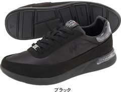 NEW 로고 스니커 레이디스 슈즈 르콕 le coq sportif 라 세이블 레이스 업 로우 컷 세련된 여성 여성화 운동화 LA SEVRES hrlcqlasevn 블랙 24.0cm