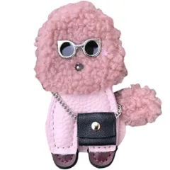 ☆ ピンク ☆ プードルバックチャーム バッグチャーム プードル キーホルダー キーリング キーチャーム 犬 いぬ バッグ チャーム 鍵 かわいい おしゃれ レディース ドッグ dog イヌ トイプードル ぬいぐるみ 大人 可愛い アクセサリー