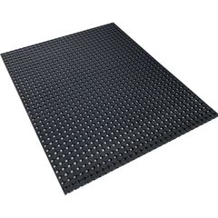 防滑・水はけゴムマット BLACK DRY（ブラックドライ）90cm×1.2m［屋外用］ゴムタイル状水はけ機構  排水 有孔 穴あき 透水 水抜き 滑り止めマット ノンスリップ 施設 エントランス フロア 出入り口 工場 作業場 現場 歩行