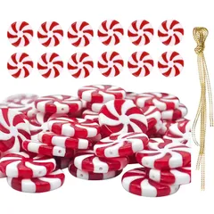 【数量限定】クリスマスツリー オーナメント クラフト DIY ペパーミント装飾 ハンギングデコレーション スワール アクセサリー ロリポップ デコレーション キャンディ 50点セット クリスマスオーナメント