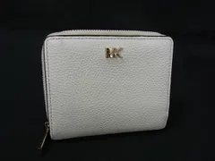 MICHAEL KORS マイケルコース レザー 二つ折り 財布 ウォレット 小銭入れ 札入れ レディース メンズ アイボリー系 DJ7048