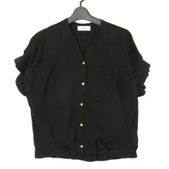 BEAMS HEART ビームス ハート 春夏★ ブラウス シャツ Sz.F レディース 黒