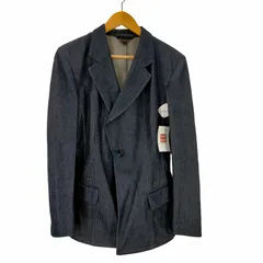 コムデギャルソン COMME des GARCONS 90SS 三角タグ 2B 変形デザイン デニム テーラードジャケット レディース JPN：M のサムネイル