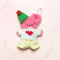 【ピンクくまちゃん完成品✨】キーホルダー