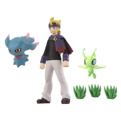 【中古】食玩 トレーディングフィギュア ポケモンスケールワールド ジョウト地方 マツバ＆ムウマ＆セレビィ 再販版 プレミアムバンダイ限定