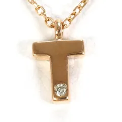 4℃　K10PG　ネックレス　necklace　ダイヤ　総重量約1.3g　約40cm