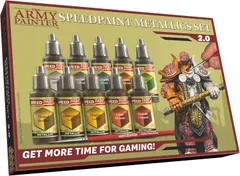 ミニチュアペイント アーミーペインター スピードペイント メタリックス セット 2.0 デンマーク製 10色 メタリックワンコート 塗料セット 並行輸入品