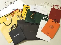 A/ 色々ブランド ショッパー ショップ袋 18枚セット ◆ 小・中サイズ フェンディ エルメス ディオール ボッテガ 他 財布 小物 等に▼7I