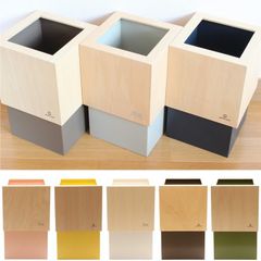 【新品 鯖江製】ごみ箱 ゴミ箱 ごみばこ 美しい 大きい カバー/蓋付き 日本製 天然木材 木製 木箱 木材 北欧 DUST BOX リビング キッチン 収納 かわいい スリム インテリア No45ダストボックス 分別 新築 おしゃれ 容量10リットル 10L