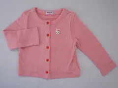 ミキハウス miki house mikihouse アウトレット 子供服 女の子 110cm 長袖 カットソー カーディガン ピンク うさこちゃん ★3 トップス 冬服 ガールズ 女児 キッズ 【中古】 ユーズド リサイクル こども