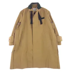 Sacai サカイ ステンカラーコート 20SS 20-02210M オーバーサイズ ステンカラー コート ベージュ系 1【中古】のサムネイル