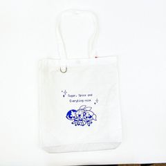 파워 퍼프 걸즈 추억 활 토트 백 화이트 파와 퍼프