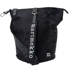 マリメッコ バッグ ショルダーバッグ 斜めがけバッグ 大きめ ウニッコ柄 ブラック ALL DAY BUCKET marimekko 092226-999