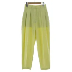 ミラオーウェン Mila Owen ボックスタックバレルテーパードパンツ 09WFP232160 イージーケア easy care ウール混 イエロー 黄色 0