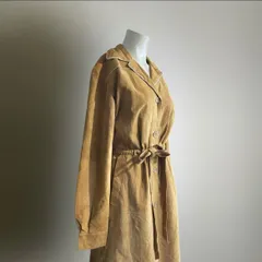 ヨーロッパ 70s ヴィンテージ レザー ワンピース ドレス ロング マキシ