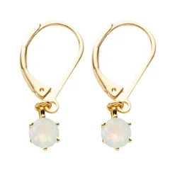 【6月 × ゴールド】[Cream dot. クリームドット公式]フック 金属アレルギー ニッケルフリー 揺れる 誕生月カラー 誕生月色 キュービックジルコニア 一粒ビジュー 大人