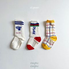 digreen Play socks プレイソックス 靴下 3足セット