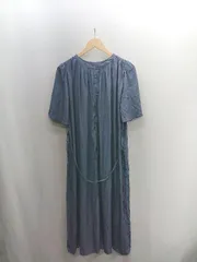 ◇ ⊂◎ ROPE PICNIC ロペピクニック 半袖 ロング ワンピース サイズ38 ブルー系 レディース E  【1502200012054】