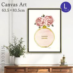 アートパネル アートポスター ブランド シャネル CHANEL モダン 玄関 トイレ キャンバス アート 香水 モノクロ アート 香水 高級 アート ゴールドパフュームピオニー L フレーム付き ブランド かわいい 開運 運気が上がる絵