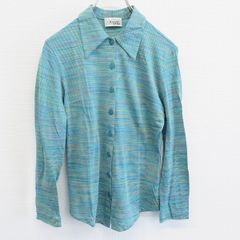 ミッソーニスポーツ MISSONI SPORTS 長袖ブラウス シャツ ボーダー a943065